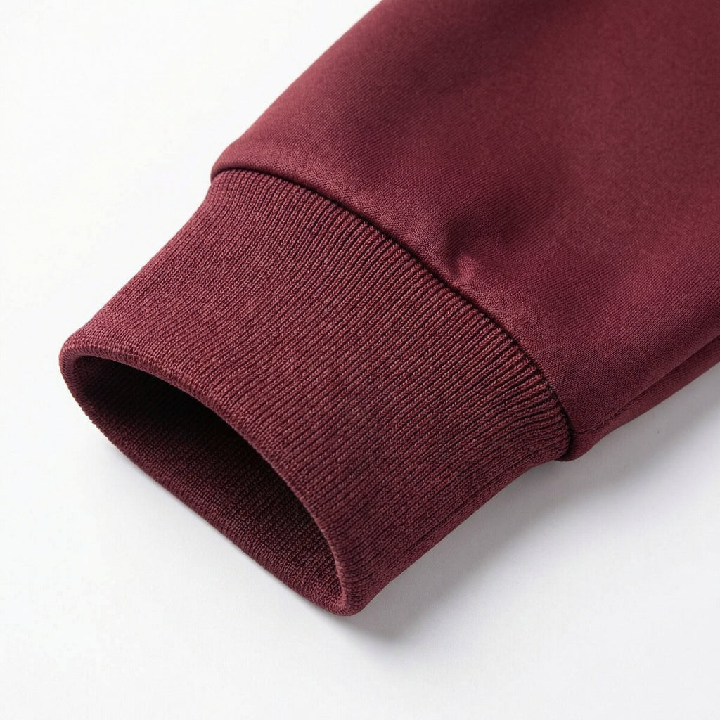 PEAK Knitted Tracksuit-Burgundy