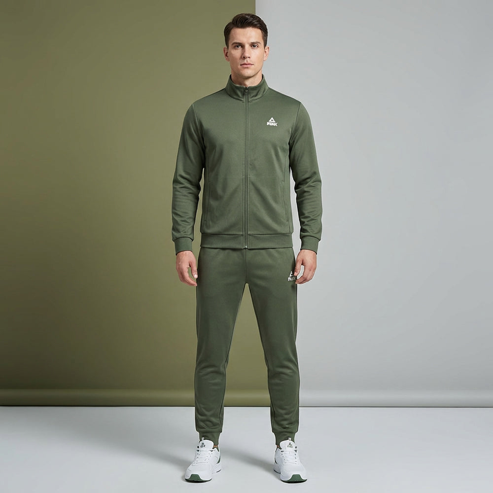 Peak Knitted Tracksuit Khaki