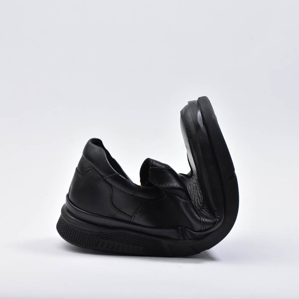 MOCASSINS CUIR NOIR