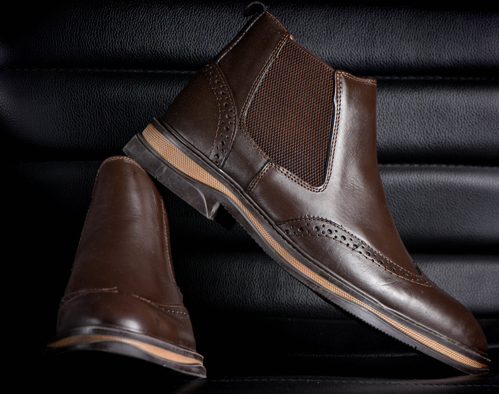 Chelsea boot marron