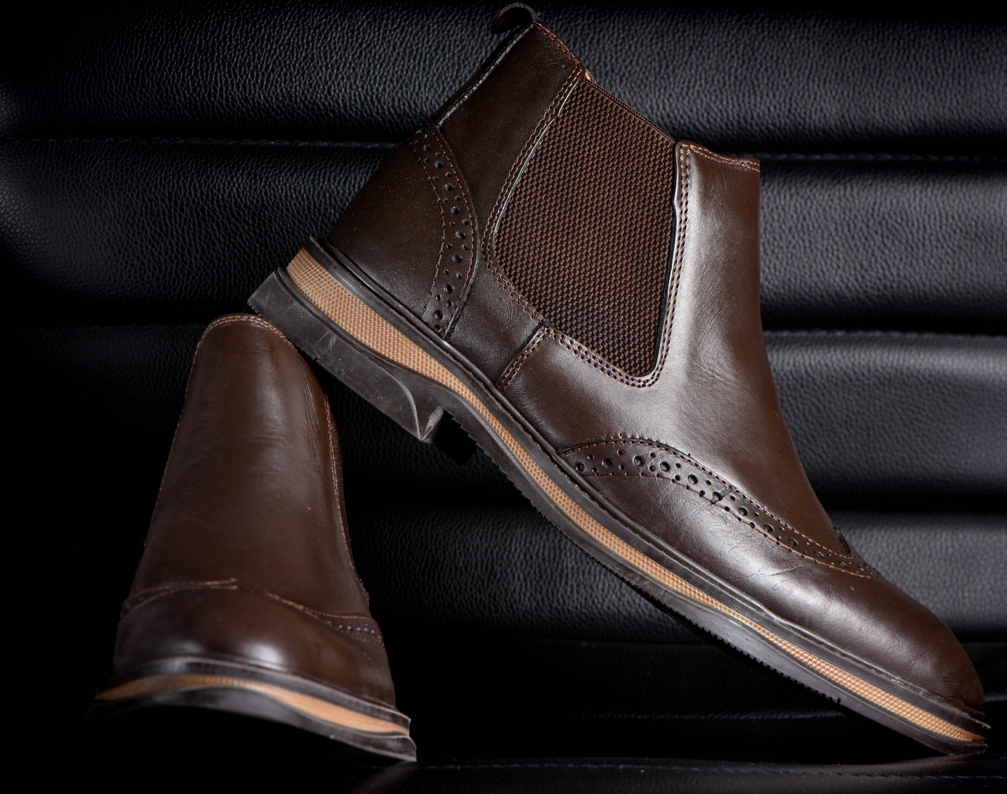 Chelsea boot marron