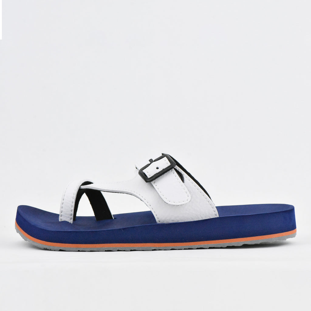 CLAQUETTE AA51M WHITE-NAVY BLUE KITO