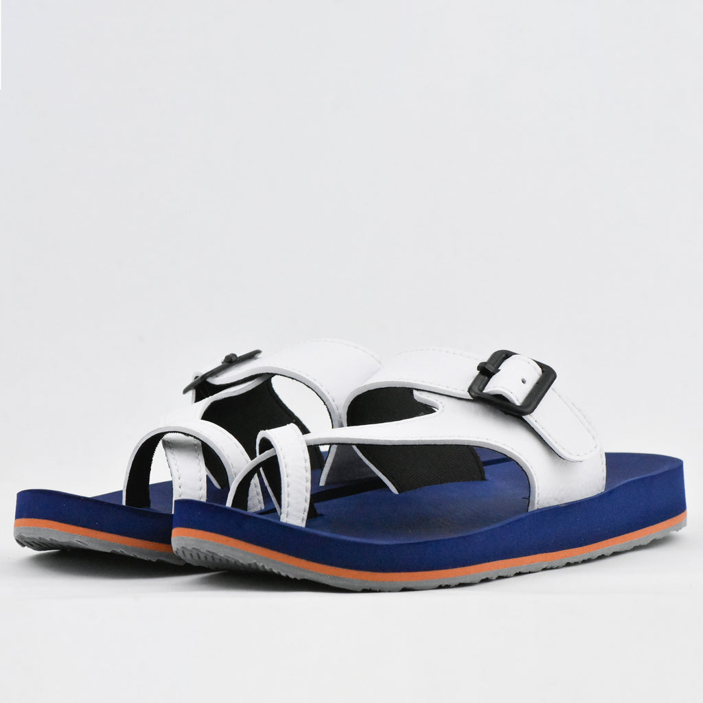 CLAQUETTE AA51M WHITE-NAVY BLUE KITO