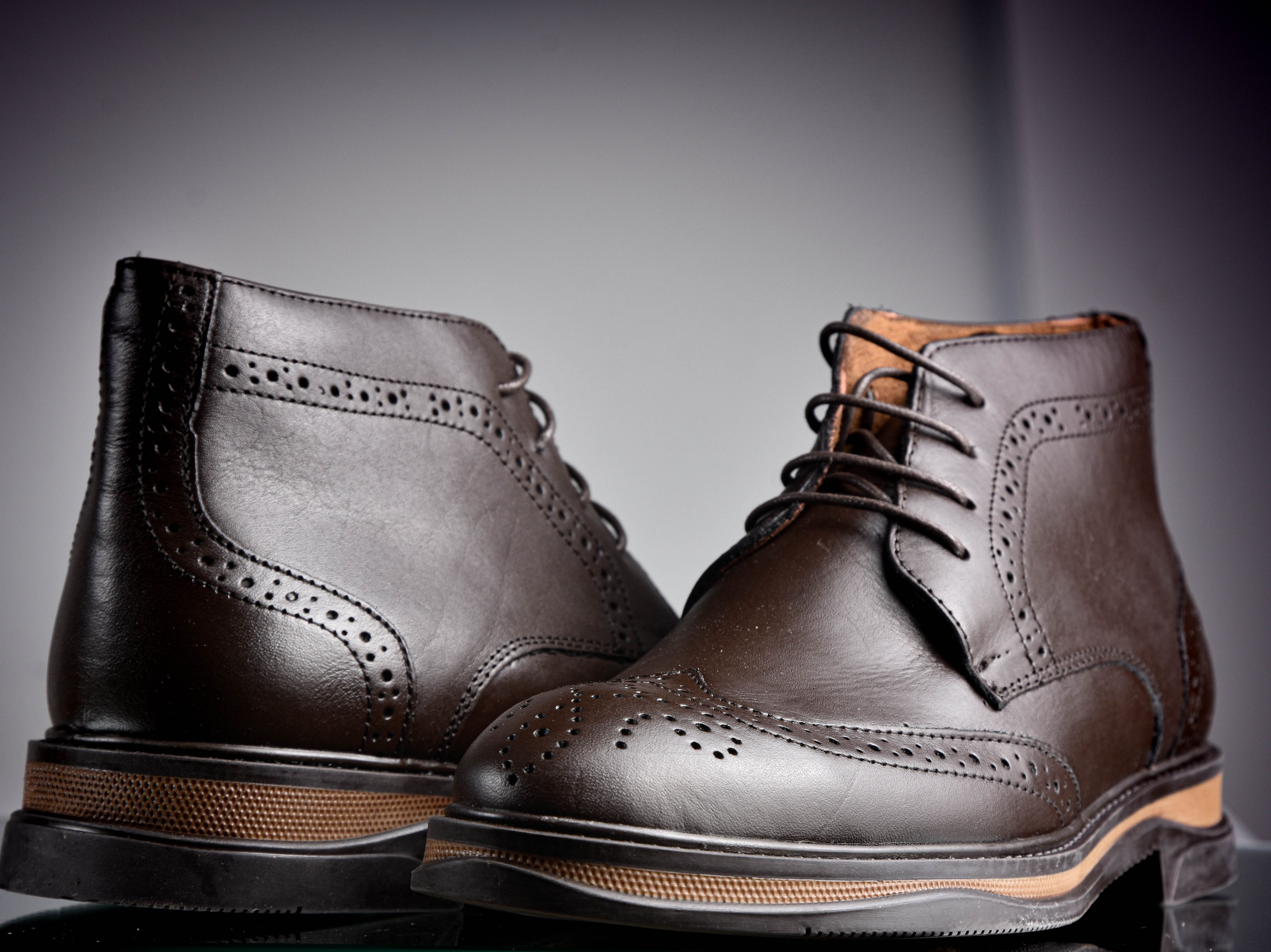 Demi boot tabac