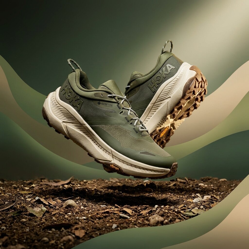 HOKA Transport GORE-TEX Slate Oat Milk Sneakers