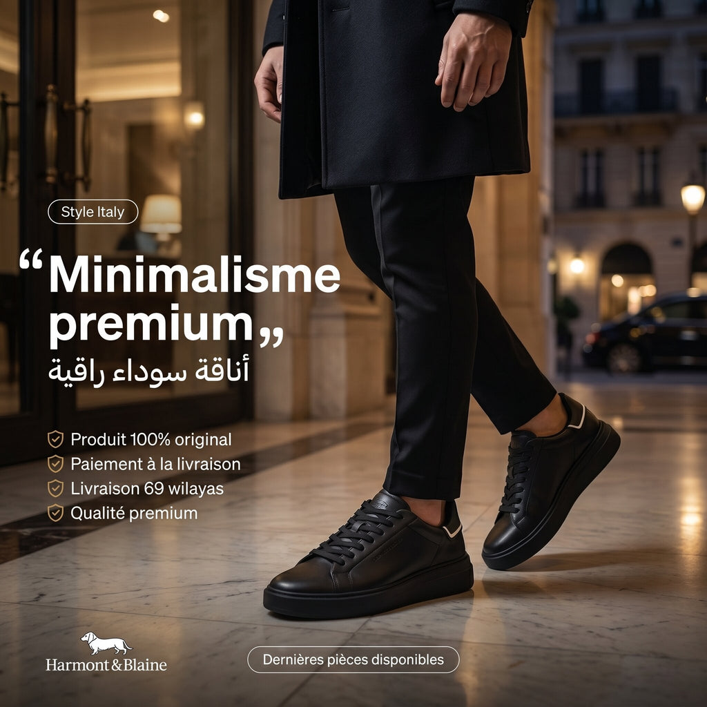 Harmont and Blaine Calf Sneakers Homme