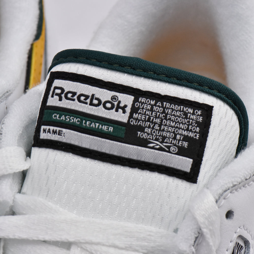 REEBOK CLASSIC LEATHER WHITE/GOLD/GREEN