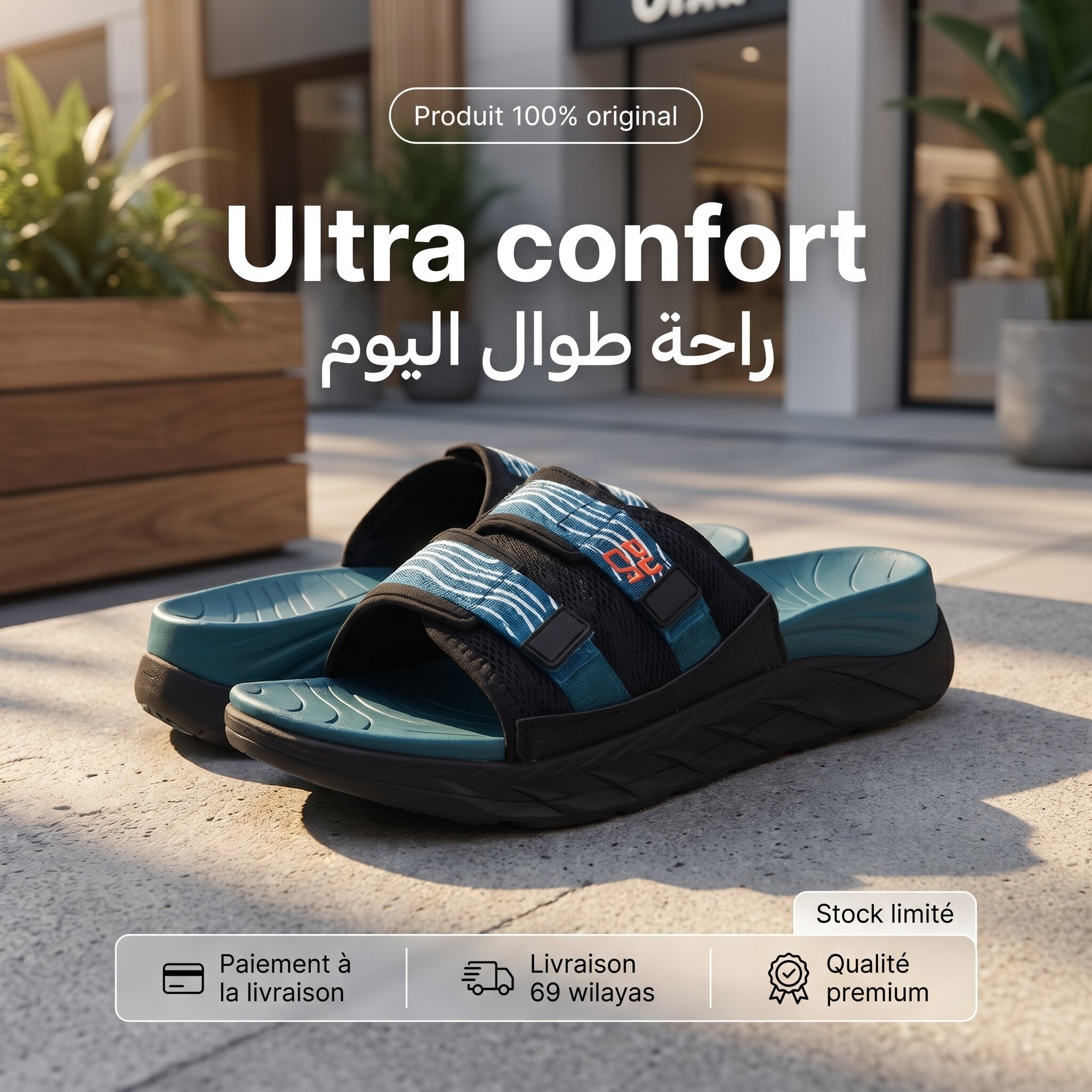 Puca Rampage Turquoise Slides