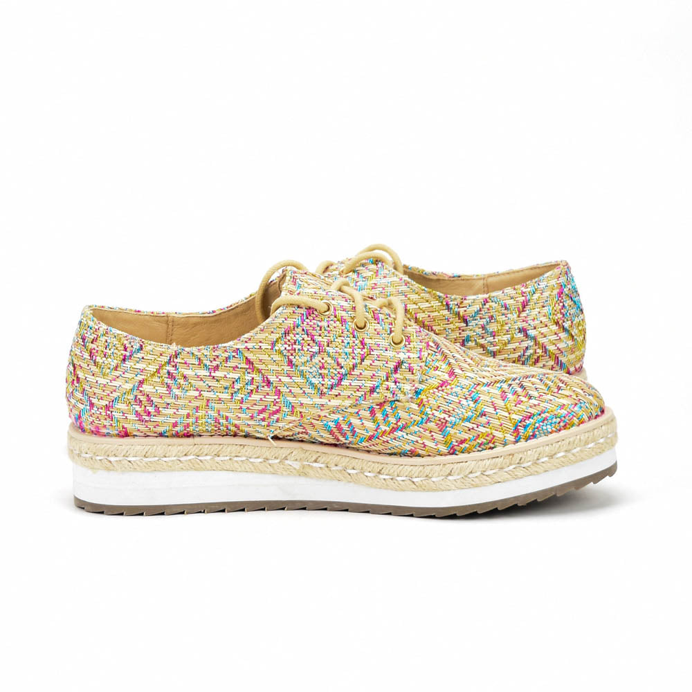 ANDRÉ ESPADRILLES FEMME HARMONICA TEXTILE BEIGE