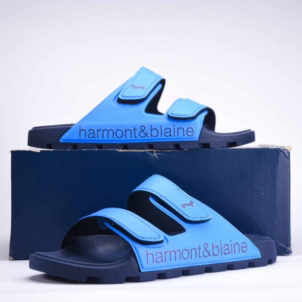 CIABATTA UOMO BLUBBER - LOGO AZZURRO - BLU
