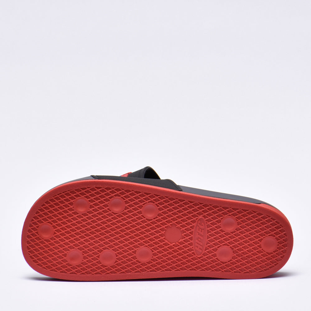 HI TEC HERITAGE SLIDE BLACK RED BLUE
