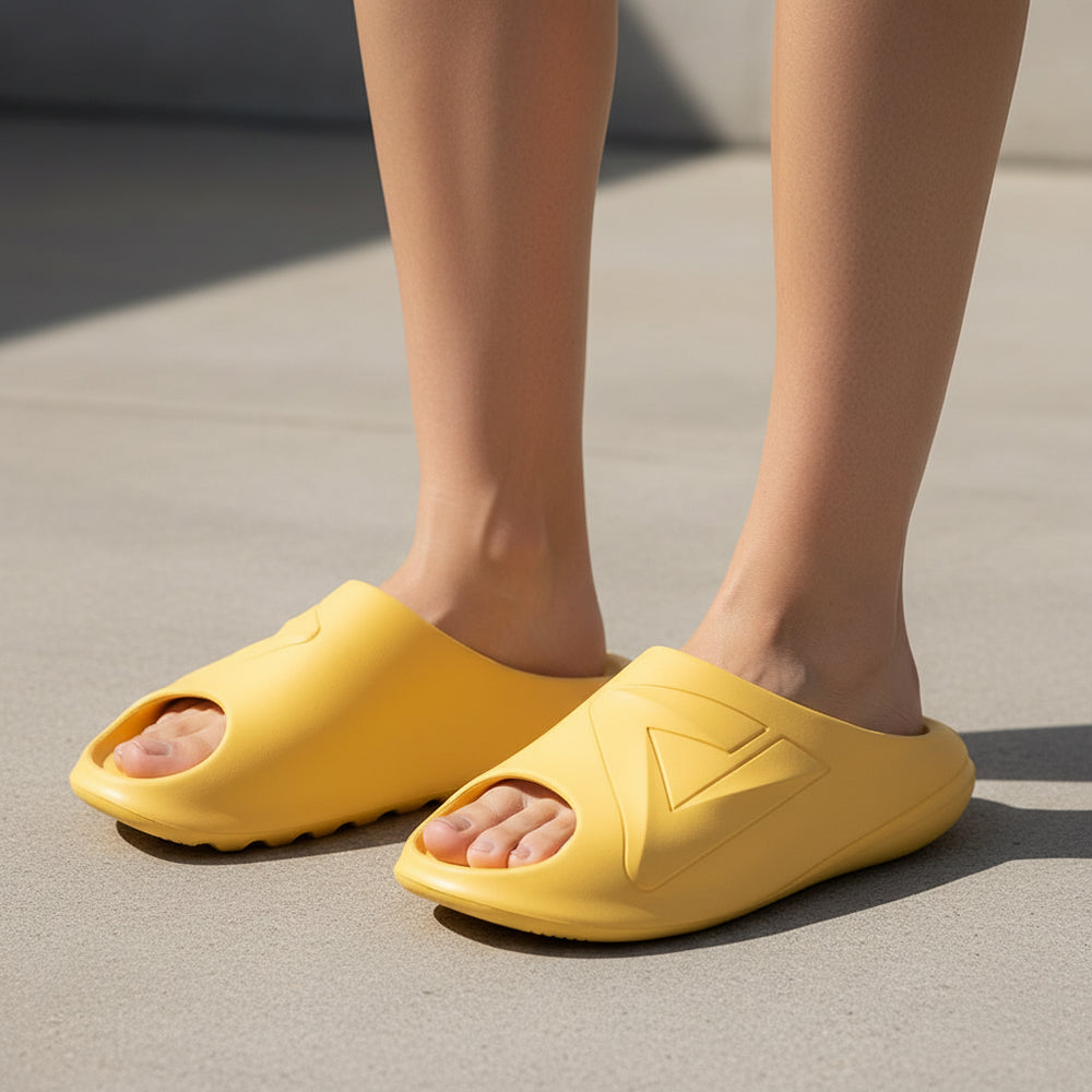 CLAQUETTE PEAK SLIPPERS CHUBBY MUSTARD YELLOW