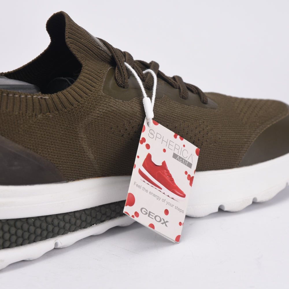 BASKET GEOX U SPHERICA VERT MILITAIRE